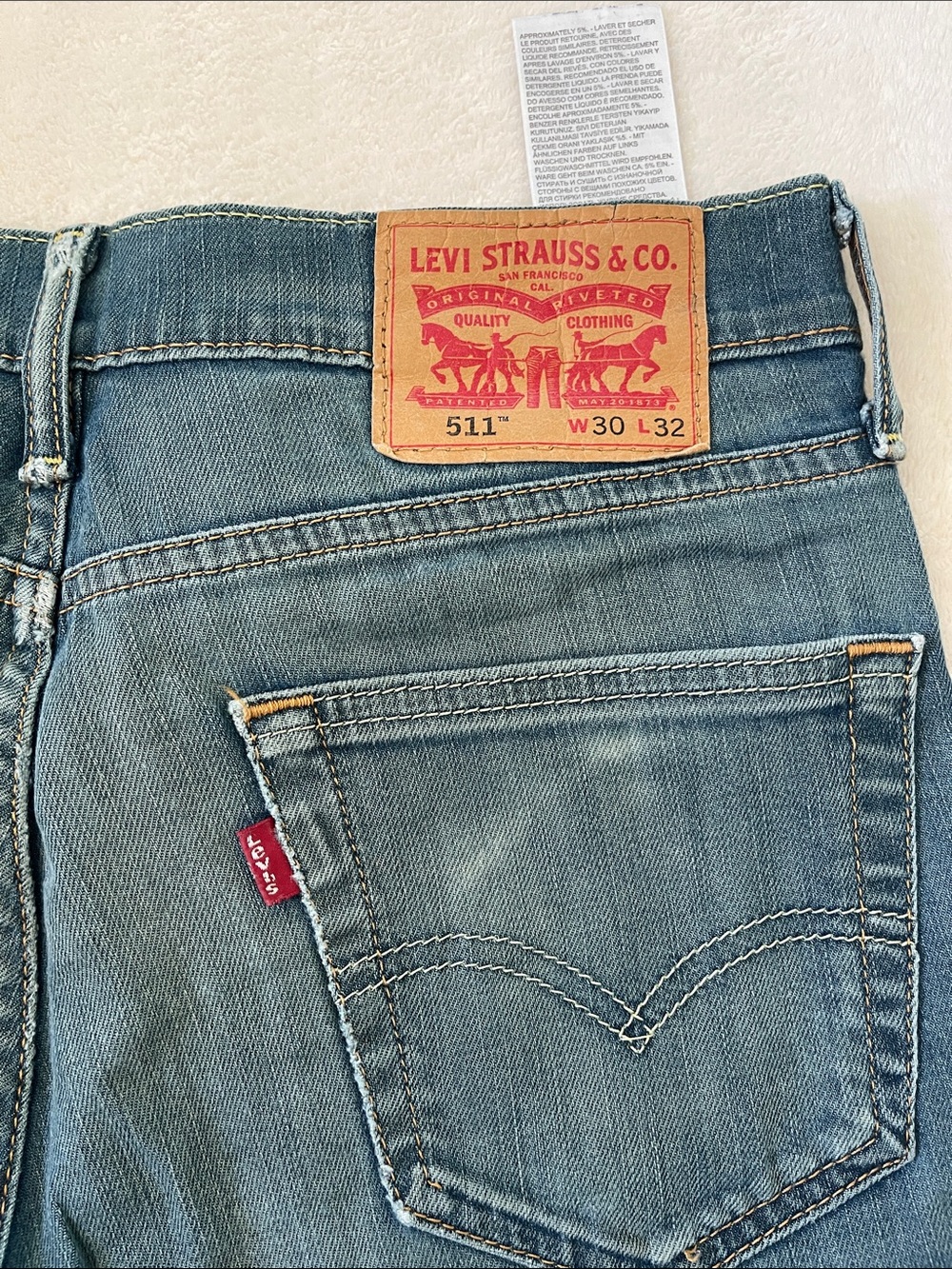 Levi's 511 Skinny Jeans in Light Blue Wash